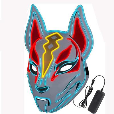 Chine Le Fox dérivent le masque protecteur de Halloween LED s'allument pour la partie de jeu de Cosplay à vendre