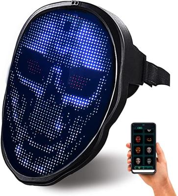 China Programmable LED Face Mask Electronic Changing Facial Cover With Bluetooth App for sale