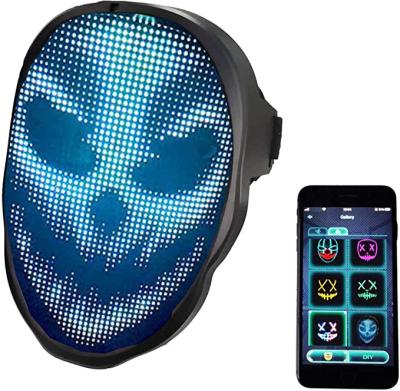 China APP Controlled Smart Shifting LED Face Mask Customized Pattern Upload Pictures for sale