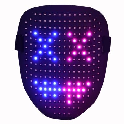 China 5V 1A LED Face Mask With Gesture Sensing Light Up Glowing In The Dark for sale