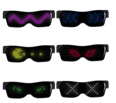China Light Up Programmable LED Glasses With Bluetooth Smartphone App Control for sale