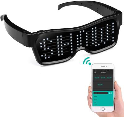China Bluetooth Appled LED Glasses Party Programmable Message Animation DIY for sale
