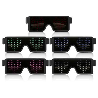 China Parties Nightclub Dynamic LED Glowing Glasses With Flashing Patterns for sale