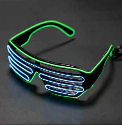 China Light Up Flashing Shutter Glasses El Wire Luminous For DJ Party for sale