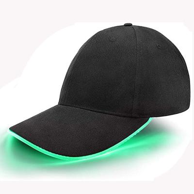 China Flash Glow LED Baseball Caps Light Up Hat For Hip Hop Performance for sale