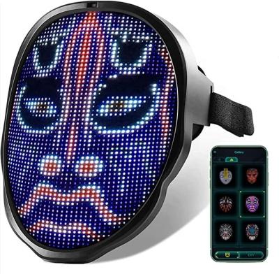 China Programmable Bluetooth LED Mask For Costume Cosplay Party Masquerade for sale