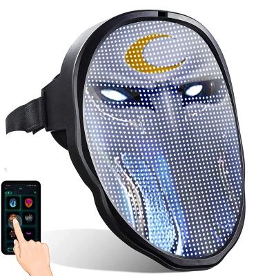 China Editing LED Display Face Mask DIY Pattern Text Upload Pictures APP Control for sale