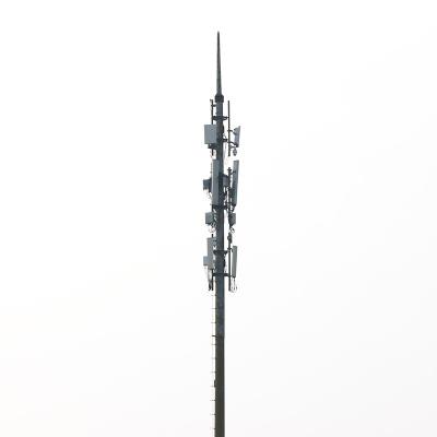China torre de antena autosuficiente de 5g Q235b, torre galvanizada del aumentador de presión de la señal del teléfono celular en venta