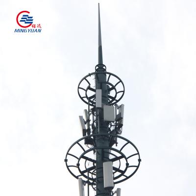 China 5g Gsm Wifi Tower Antenna Steel Telecommunications Monopole for sale