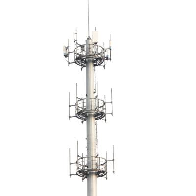 China Las telecomunicaciones monopolares Q460 se elevan antena resistente de Q235b monopolar en venta