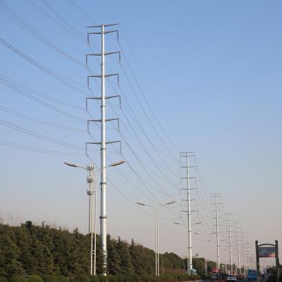 China hot dip galvanized octagonal electric pole metal utility pole tubular steel pole for sale