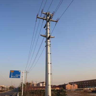 China 10kv To 220kv Galvanized Steel Tower 9m Tubular Electric Pole for sale