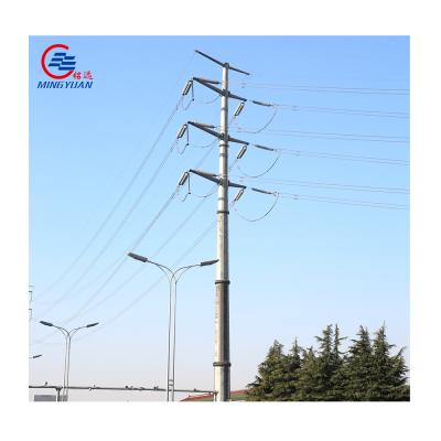 China 14m Steel Utility Pole Power Transmission , Galvanized Tubular Steel Pole for sale