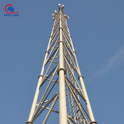 China 80m 45m Tubular Steel Tower Q355b Tubular Antenna Galvanized for sale