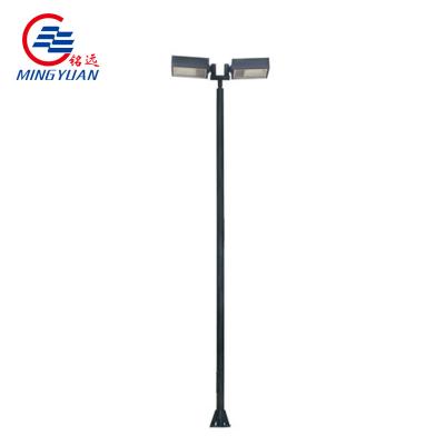 China Polygonal Steel Street Light Pole Hot Dip Q235 Double Arm for sale