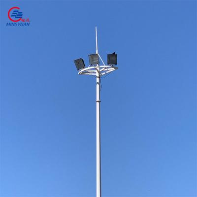 China Q235b High Mast Light Pole 3-12m Tubular For Football Stadiums for sale