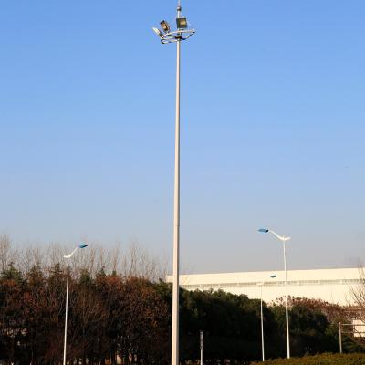 China 20m 25m High Mast Street Light Pole Solar Street Light Q235b Stadium for sale