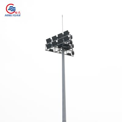 中国 スポーツ界のためのQ235bをつける円錐電流を通された25mの高いマスト 販売のため