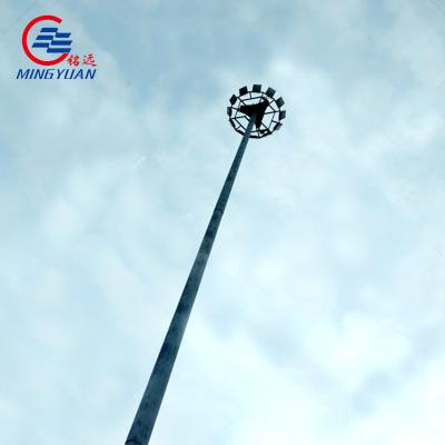 China Stadium 15m High Mast Street Light 25m Galvanised Pole Tubular for sale