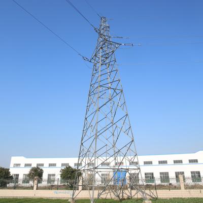 China Galvanized Transmission Line Electric Lattice Tower 120KM/H Hot Dip Q355B for sale