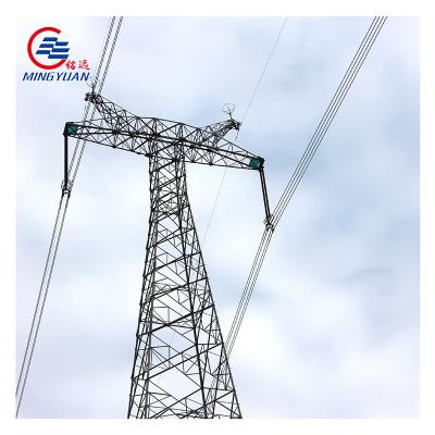 China 4 Leg Angle 220 Kv Transmission Tower , 120km/H Electric High Tension Tower for sale