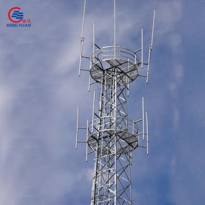 China torre da transmissão da estrutura de 20m Q355b, torre de rádio equipada com pernas de micro-ondas 4 à venda
