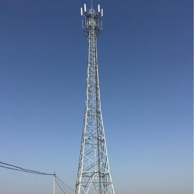 China Q345b Galvanised Lattice Steel Tower , Antenna Four Legged Tower for sale