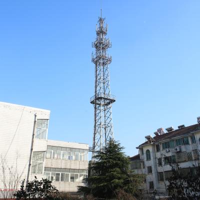 China 30m Hot Dip Self Supporting Tower 4 Legged Communication Antenna for sale
