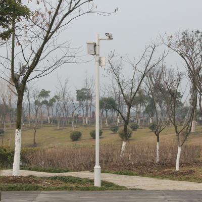 중국 끝이 좁아진 직류 전기로 자극된 태양 동력이 공급된 카메라 막대기, Q235 CCTV 카메라 신장극 판매용
