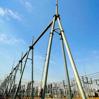 China Gantry Q235b Substation Structure Of Electric Power System Galvanized Q335b for sale