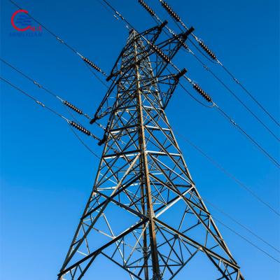 China hot dip galvanized Gr65 philippines electric transmission tower steel lattice tower for sale