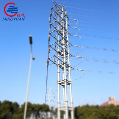 China High Voltage Overhead Electric Transmission Power 550kV Lattice Angle High Tension Q460 for sale