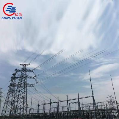 Chine transmission et distribution Q420 de ligne électrique de conception de structure de portique de sous-station de l'électricité de 110kV 220kV 500kV à vendre