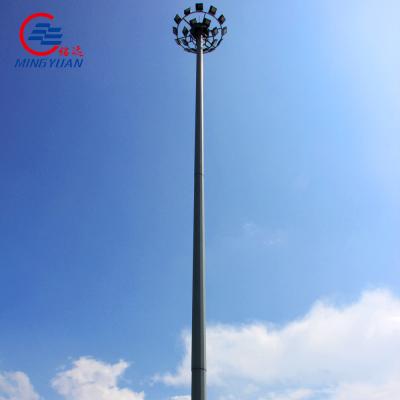 China Q345 Q355 35m 45m High Mast Galvanized Light Pole Outdoor For Football Stadium à venda