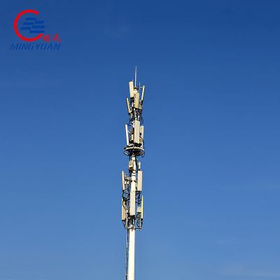 China Gr65 Galvanized Steel Monopole Telecommunications Tower Antenna Masts Electric Utility Mobile for sale