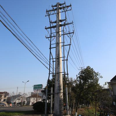 China 12m 550kv Power Transmission Pole Galvanized Octagonal for sale