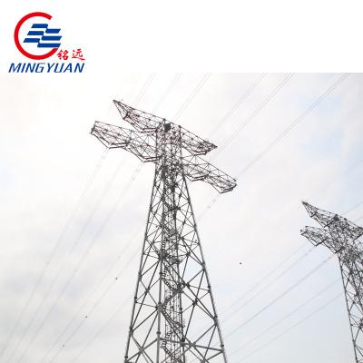 China 110kv 132kv Electric Transmission Tower Four Legged Lattice 15m for sale