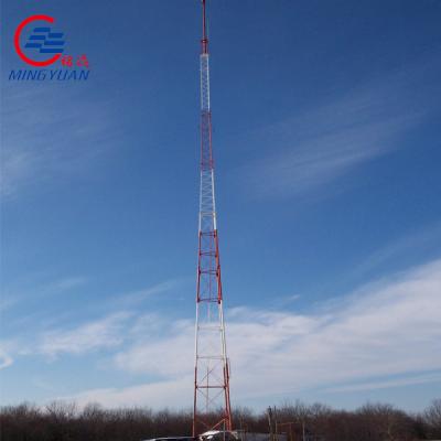 China Tubular Gsm Monopole Telecom Tower Antenna Signal Pole 100 Foot en venta