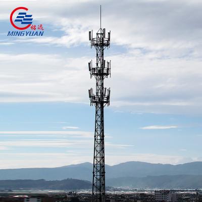 China 55 Meter Antenna Mast Tower 4 Leg Tubular Telecommunication Cell Tower for sale