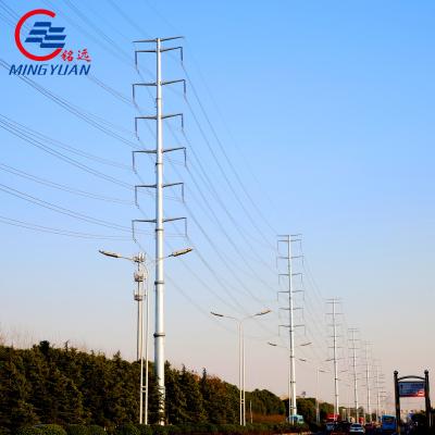 China 33kv 35kv Transmission Line Octagonal Electrical Pole à venda