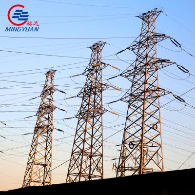 China Galvanized 33kv Electric Transmission Tower 30ft 35ft 40ft for sale