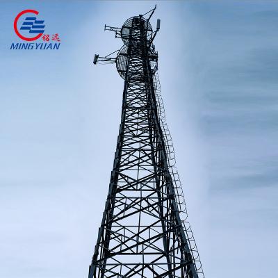 Cina 60 Ft Telecom Polygonal Pole Tower 4 Leg Angular Telecom Tower Gsm Steel Tower With Accessories in vendita