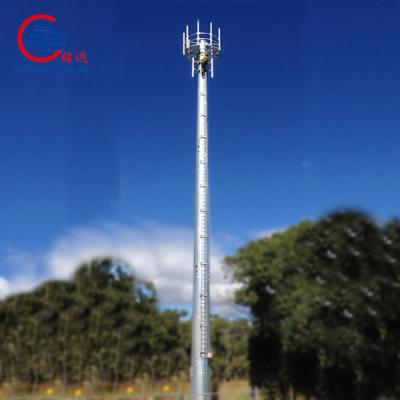China Tubular Self Supporting Antenna Tower Telecommunication Wifi Communication Steel 40 Ft à venda