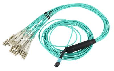 China Low Loss MTP MPO Patchcord Fiber Harness 12F 24F 48F 72F Available for sale