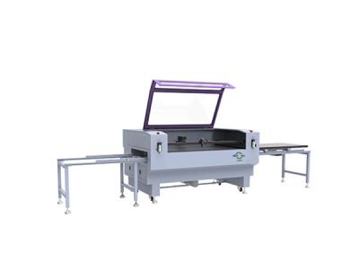 China Leather 100W 150W CO2 Laser Cutting Machine 1200x600mm With Left And Right Movable Tables for sale