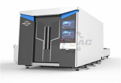 Китай Полностью закрытый резец лазера автомата для резки 1000w лазера волокна CNC продается