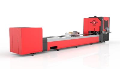 China Galvanized Steel Fiber Laser Pipe Cutting Machine For Aluminium Brass Copper Multifunctional for sale