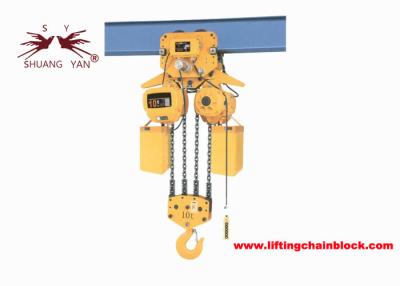 China Alloy Steel 22000lb Electric Chain Hoist 10T With Beam Trolley for sale