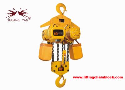 China 10 Ton Electric Chain Hoisting System Hook Type 3-30M Lift Height 220V-440V for sale