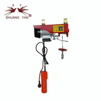 China Black Mini Electric Hoist , Light Duty Electric Hoist Double Hook Energy Saving for sale